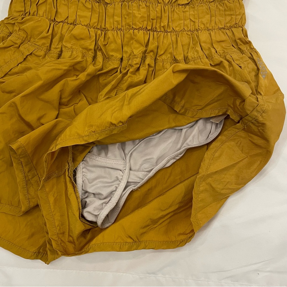 FP Movement by Free People Athletic Shorts High Waisted Mustard Size Medium - Picture 7 of 9